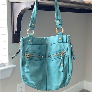 B.Makowsky Teal Tote Bag